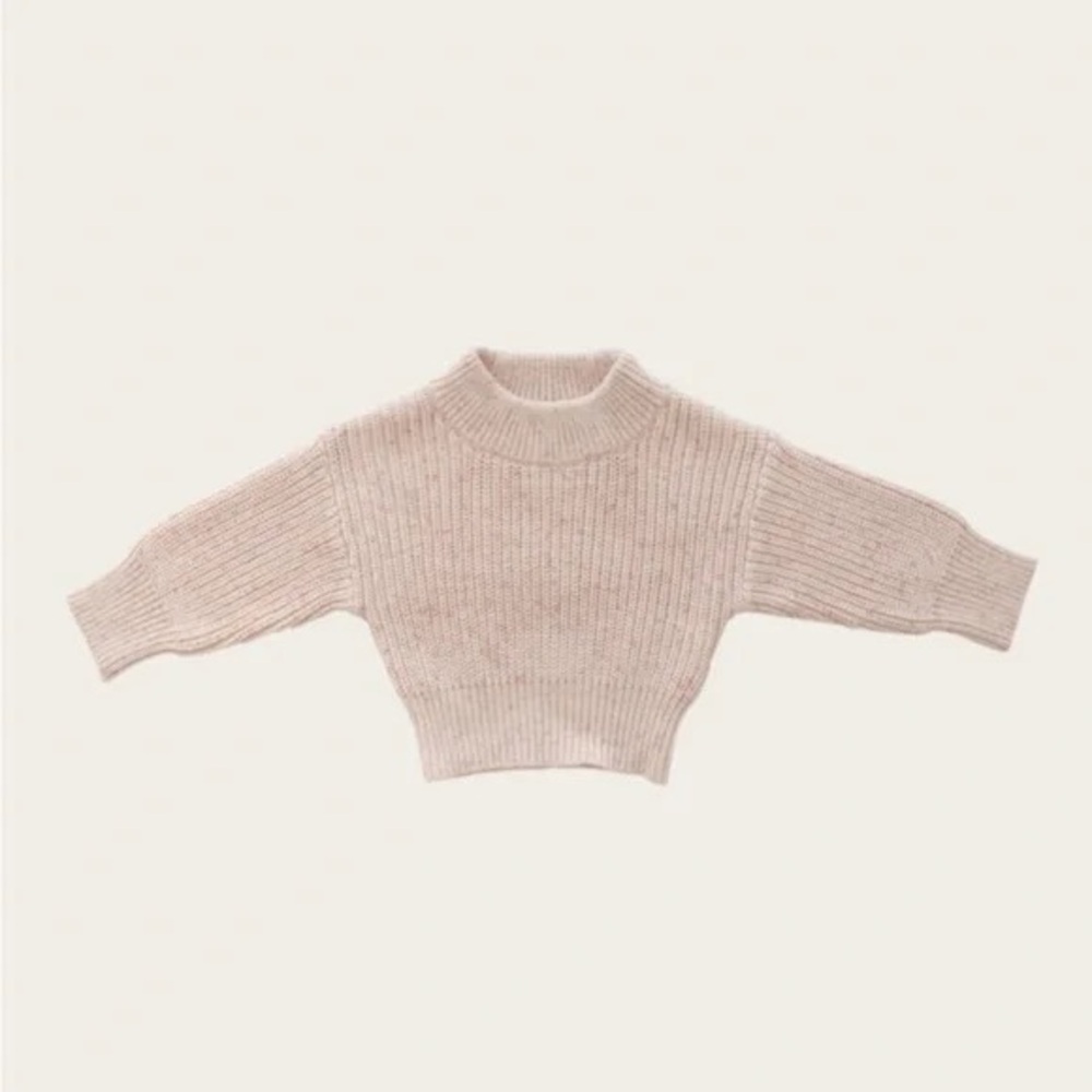 Jamie Kay Morgan Knit Sweater in Cameo Rose Fleck